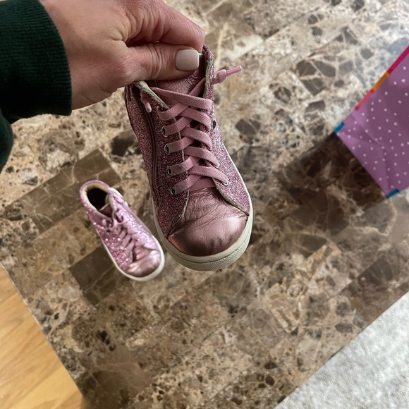 GUC Old Soles Sparkly Sneakers Sz 25 - Picture 2 of 9